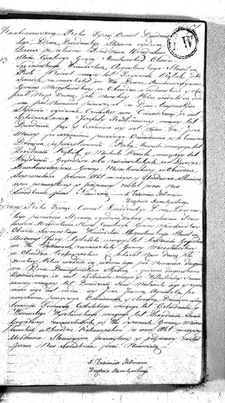 image.from.unit.number "Akta Urodzonych Gminy Mirosławskiey na Rok 1820"