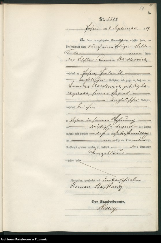 Obraz 20 z jednostki "Księga urodzeń t. IV"