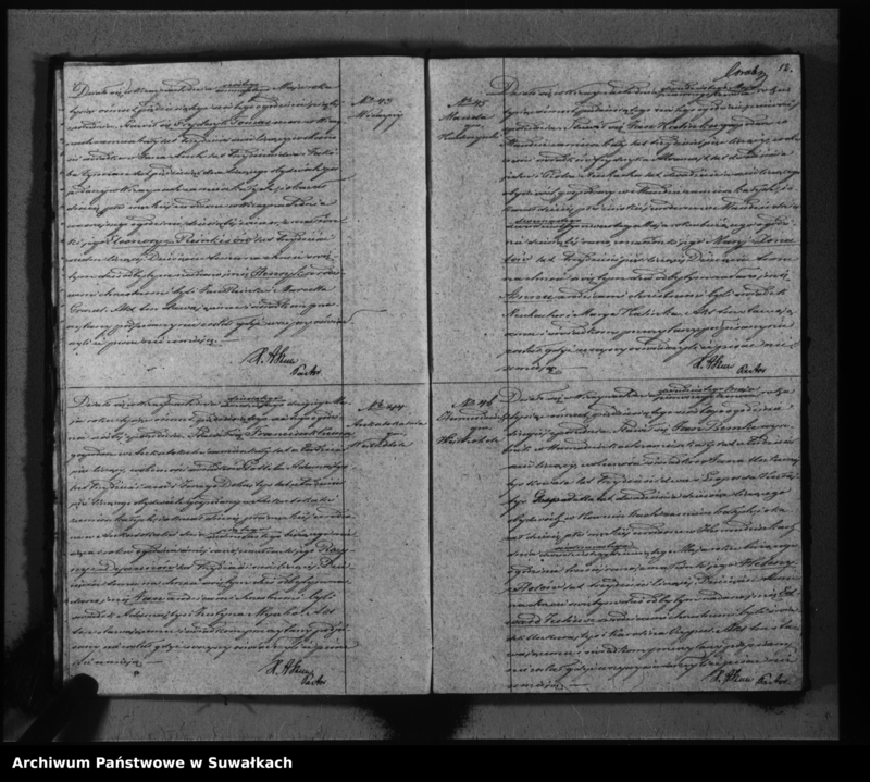 image.from.unit.number "Duplikat do zapisywania aktów urodzeń, małżeństw i zeyścia parafii Ewangelicko-augsburskiej w Wiżajnach"