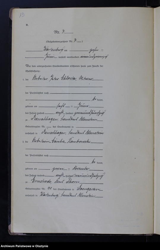 image.from.unit.number "Heirats-Haupt-Register Nr 1 - 22"