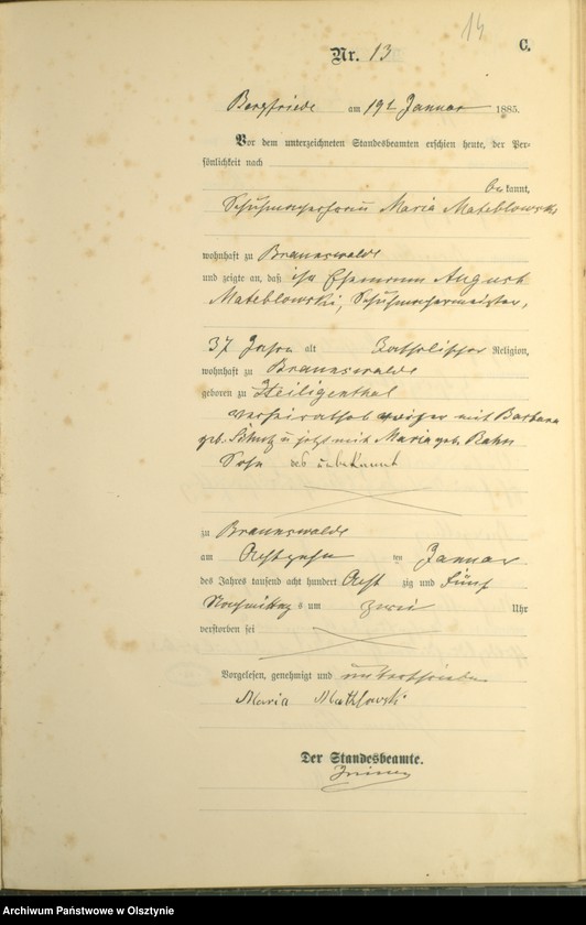 image.from.unit.number "Sterbe-Haupt-Register Nr 1 - 114"