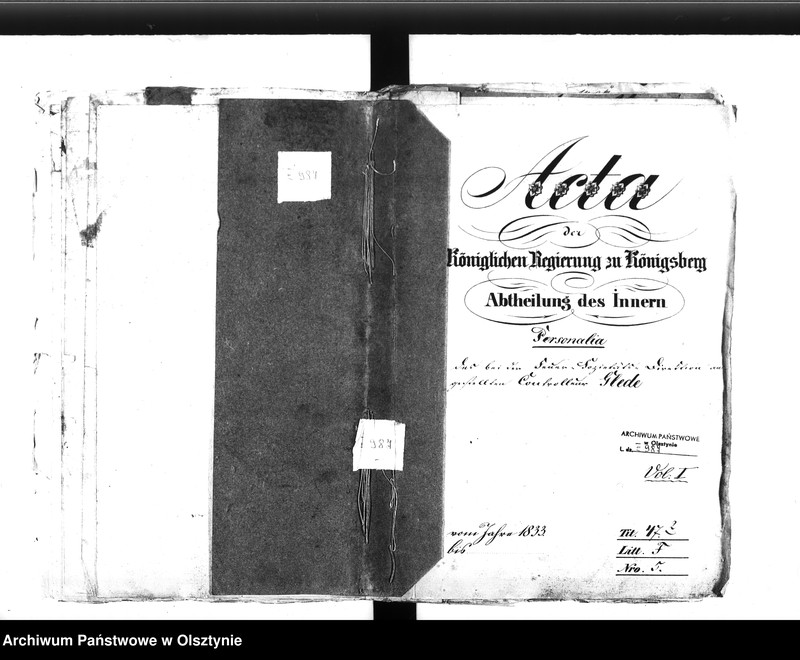 image.from.unit.number "Abtheilung des Innern. Personalia des bei der Feuer-Sozietäts Direktion aus gestellten Controlleur Glede [August]"