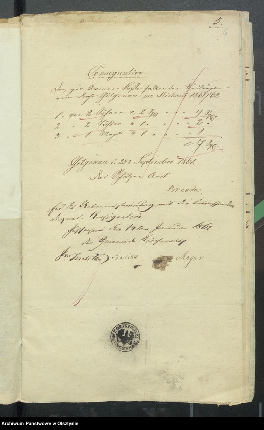 image.from.unit.number "Einnahme und Ausgabe Beläge zur Kirchspiels Armen-Kassen-Rechnung"