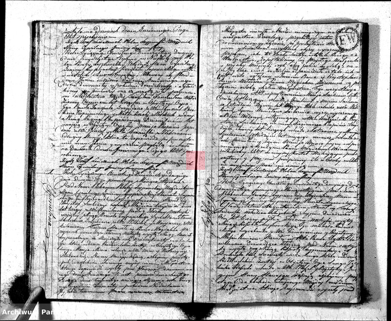 Obraz 7 z jednostki "Księga Aktów Małżeństwa Gminy Leypuńskiej od 1-o Stycznia z Roku 1822"