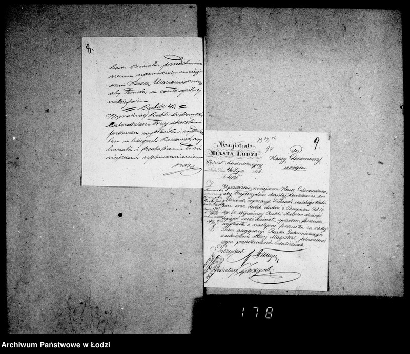 Obraz 10 z jednostki "Akta tyczące się poczynionych forszusów z kasy miasta Łodzi od roku 1846 po koniec roku"