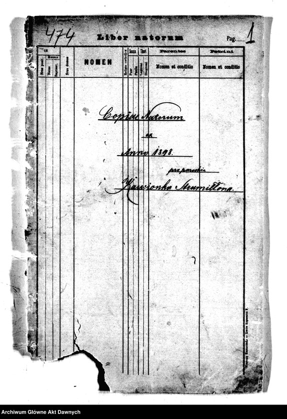 image.from.unit.number "Parafia: Kamionka Strumiłowa. Dekanat: Gliniany. Kopie z ksiąg metrykalnych ur., zg. dla całej parafii (miasto Kamionka i wsie)."