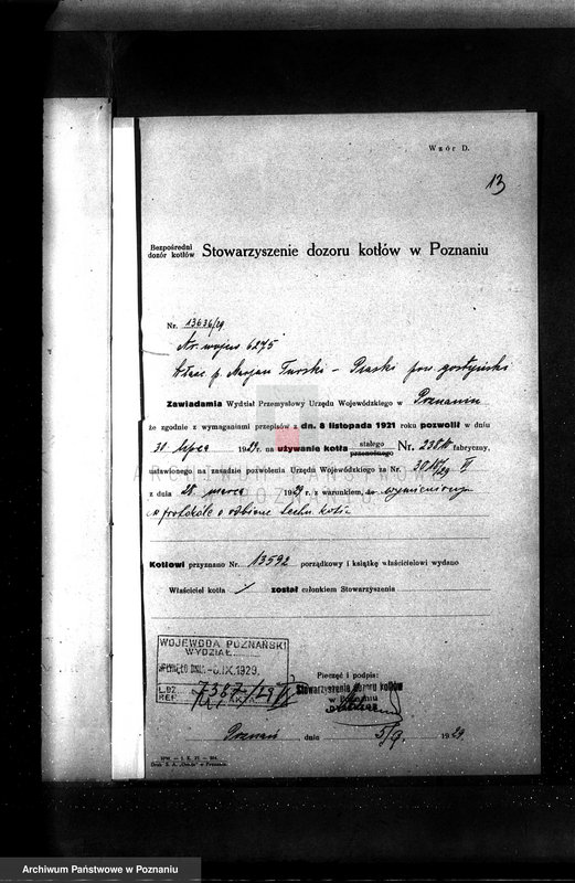 Obraz 17 z jednostki "Parowa cegielnia i fabryka wyrobów cementowych M. Turski - Piaski pow. gostyński"