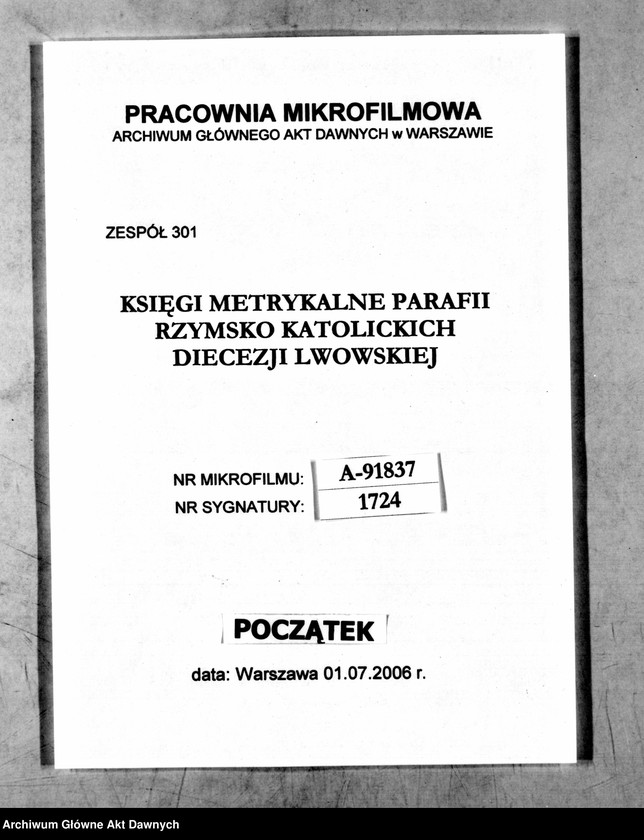 image.from.unit.number "Parafia: Lwów, parafia św. Anny. Dekanat: Lwów. Księga metrykalna urodzeń, ślubów i zgonów dla całej parafii miejskiej i wsi Kleparów."