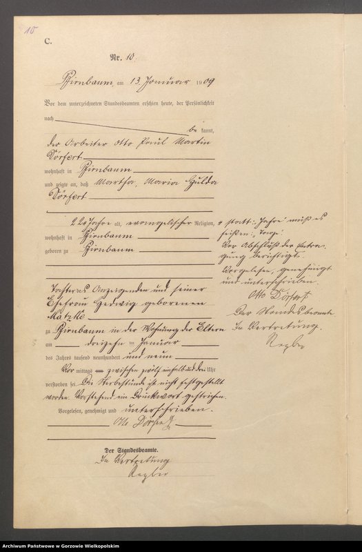 Obraz 12 z jednostki "Sterbe - Haupt - Register"
