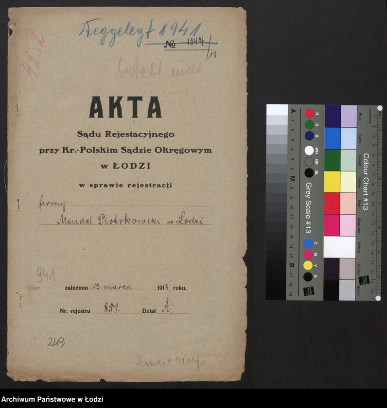 Obraz 2 z jednostki "Mendel Piotrkowski - skład towarów manufakturowych"