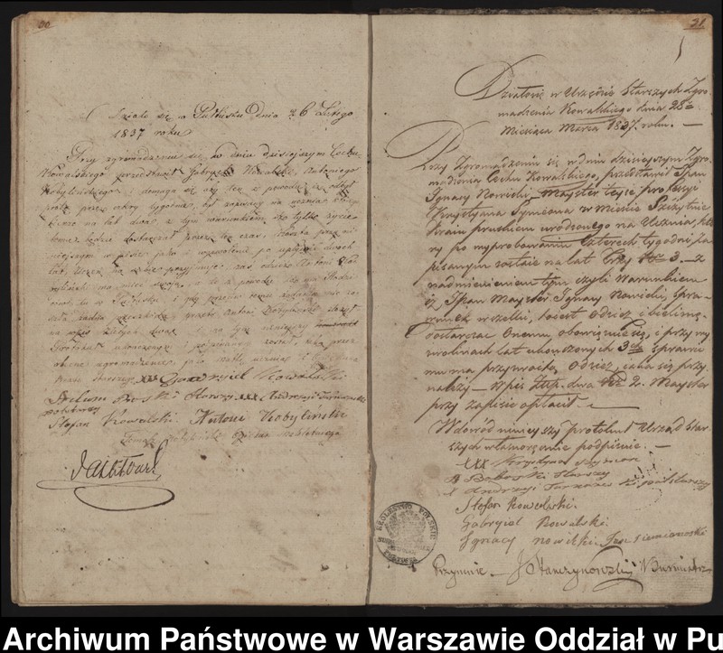 image.from.unit.number "Książka Urzędu Starszych Profesyi Kowalskiej /dopisywanie uczniów, umowy o naukę/"