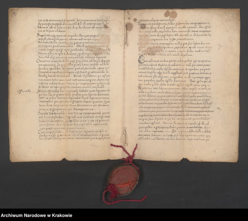 image.from.unit.number "Hipolit Aldobrandini, kardynał prezbiter tytułu św. Pankracego, nuncjusz papieża Sykstusa V na Królestwo Polskie, za zezwoleniem Stolicy Apostolskiej zatwierdza statuty,"