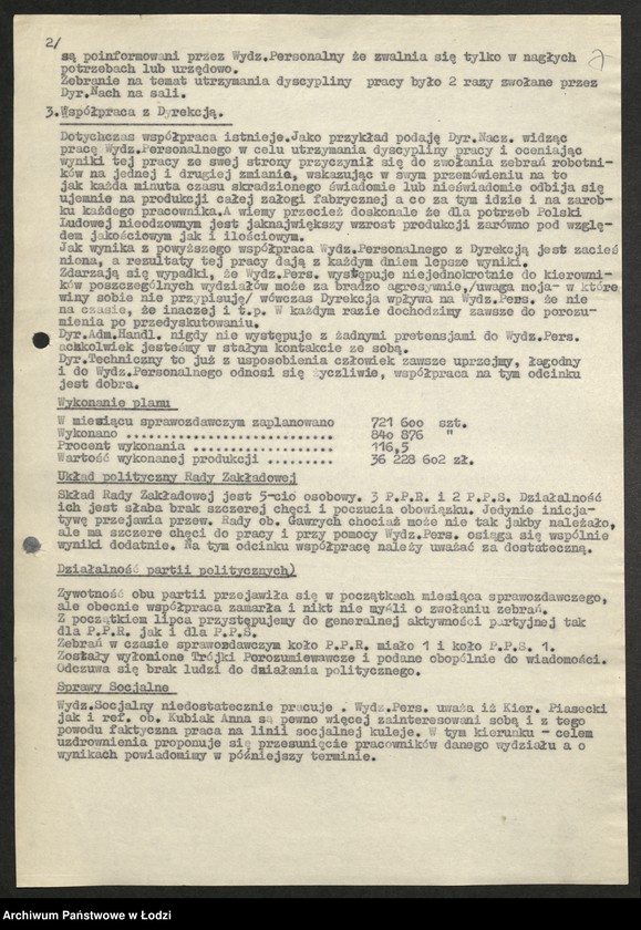 Obraz 8 z jednostki "Przemysł Metalowy - sprawozdania kierowników personalnych"