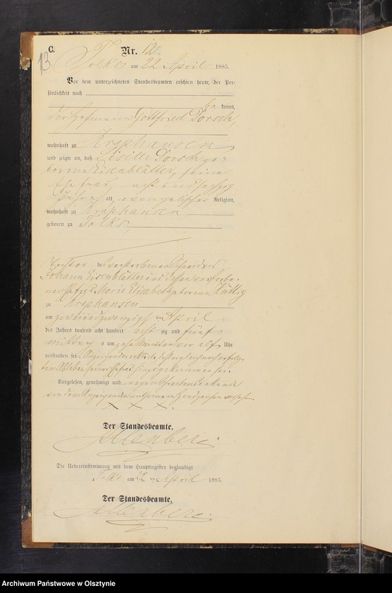 image.from.unit.number "Sterbe-Neben-Register Nr 1 - 31"