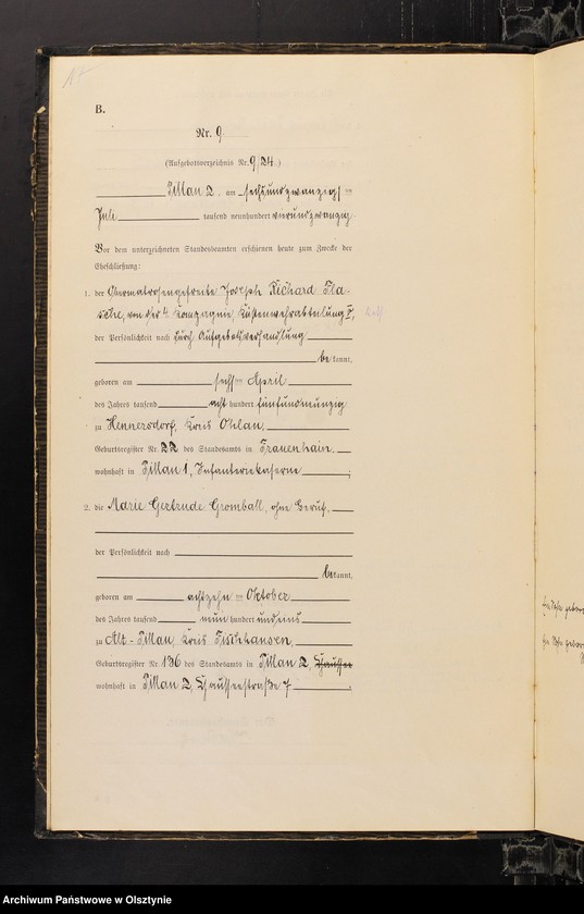 image.from.unit.number "Heiraths-Haupt-Register Nr 1 - 27 i 1 - 28"