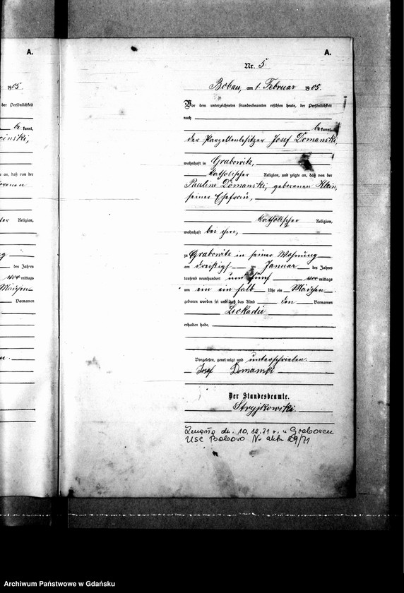 image.from.unit.number "Księga urodzeń "