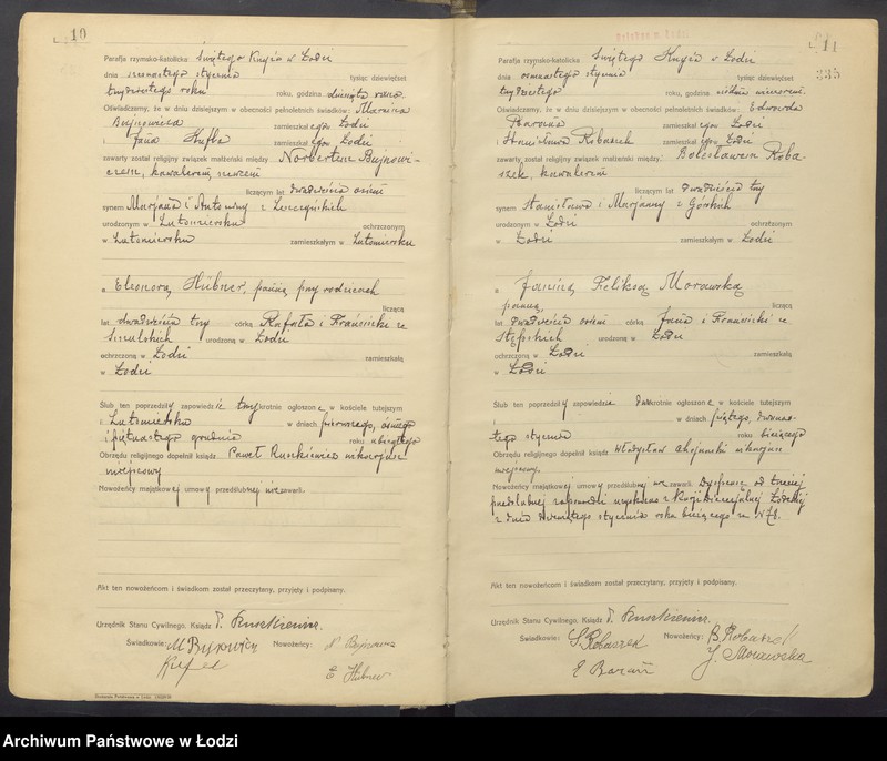 Obraz 8 z jednostki "Akta małżeństw"