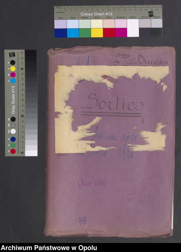 Obraz 3 z jednostki "Sorties /Korespondencja własna wychodząca - pisma, zarządzenia/ 1.02.1921 - 14.04.1921"