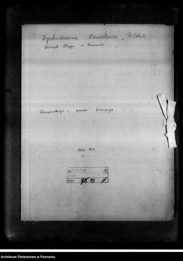 Obraz 4 z jednostki "Korespondencja w sprawach finansowych"