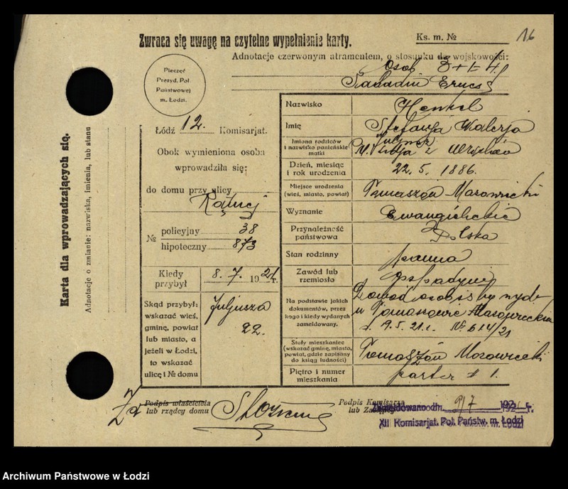 image.from.unit.number "[Spis ludności Łodzi] Henkel - Herc"