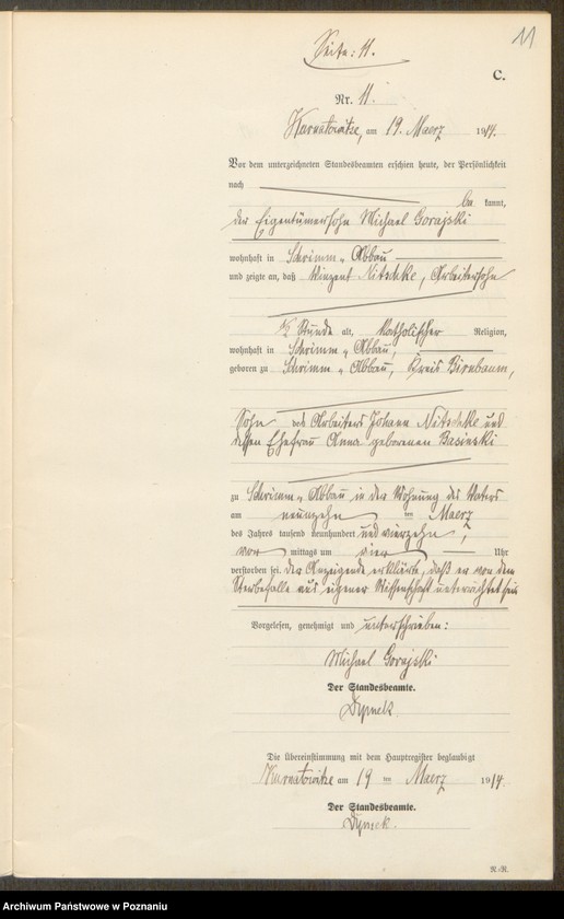 Obraz 13 z jednostki "Sterbe-Neben-Register"