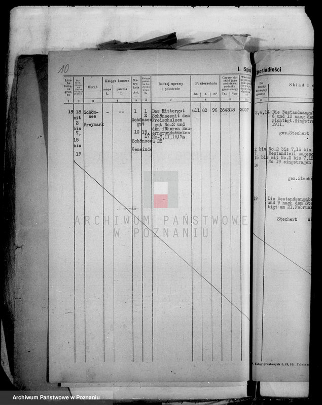 Obraz 20 z jednostki "Majątek Jeziorki Kosztowskie powiatu wyrzyskiego wyłączenie z art. 4/5 ustawy o wykonaniu reformy rolnej Ernst Buttner"