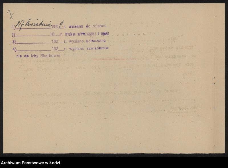 Obraz 9 z jednostki "Abram Hersz Szarfharc- sprzedaż manufaktury bawełnianej"