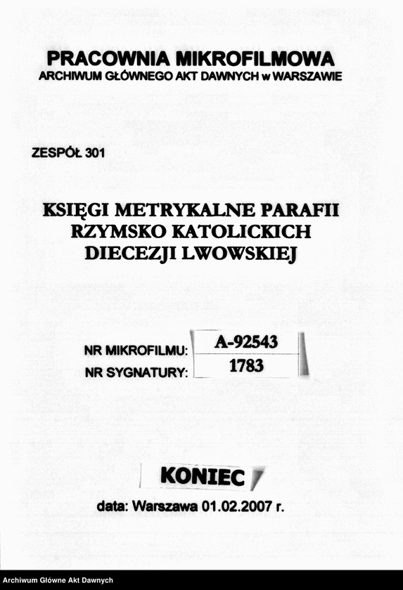 image.from.unit.number "Parafia: Obroszyn. Dekanat: Szczerzec. Kopie z ksiąg metrykalnych ur., śl., zg. dla wsi Obroszyn, Bartatów, Stawczany."