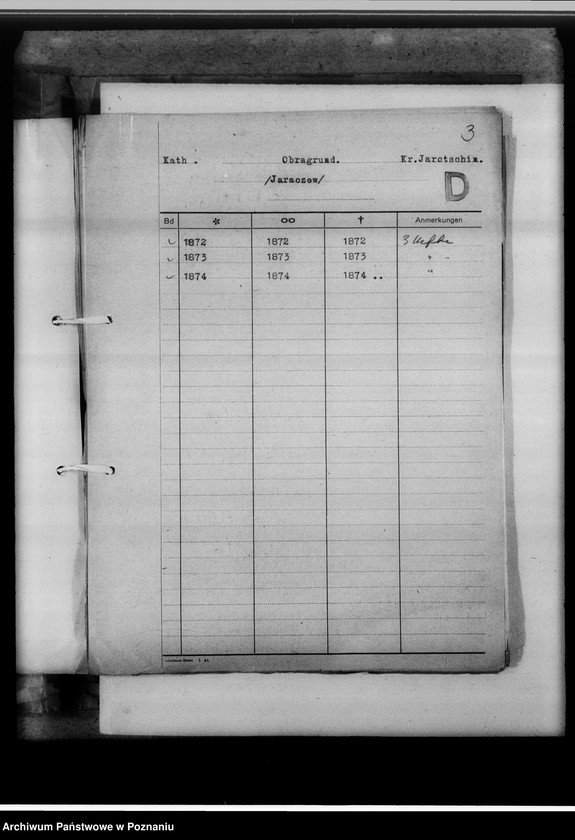 image.from.unit.number "[Wykaz ksiąg kościelnych ewangelickich, katolickich, stanu cywilnego, meldunkowych i duplikatów z powiatu jarocińskiego]"