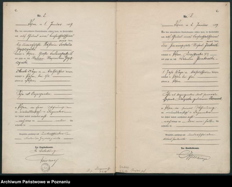 Obraz 4 z jednostki "Księga miejscowa zgonów tom I [Rejestr główny zgonów]"