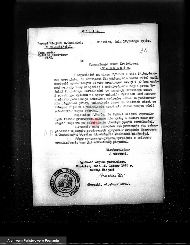 Obraz 16 z jednostki "Fabryka Fajansu w Chodzieży Zarząd Miejski"