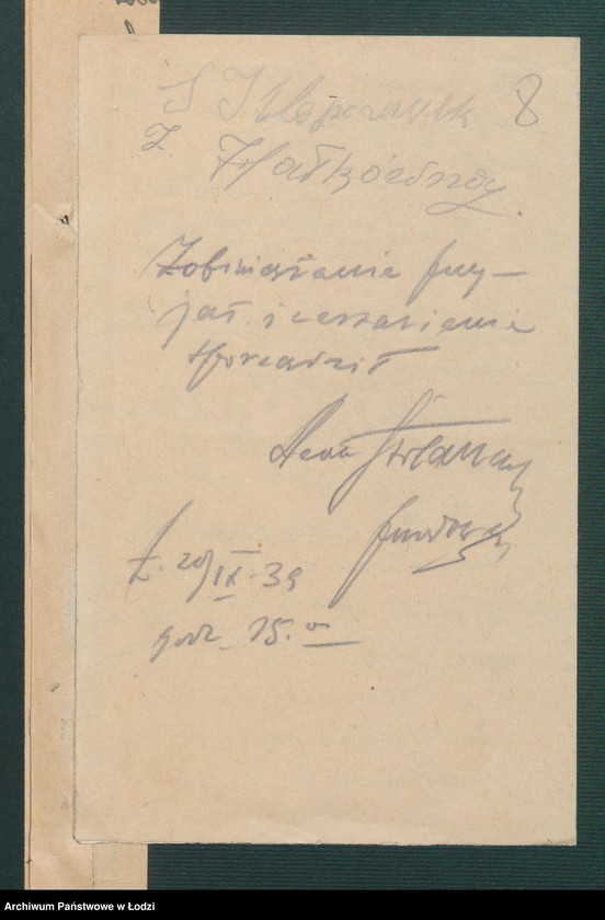 Obraz 10 z jednostki "[II Komisariat - protokoły i raporty patroli i posterunków]"