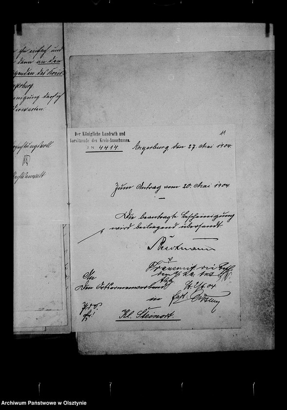 image.from.unit.number "/Akten der Verwaltungsstreitsache des Ortsarmenverbandes Kl. Steinort als Klägers wieder den Landarmenverband Kr. Angerburg als Beklagten/"