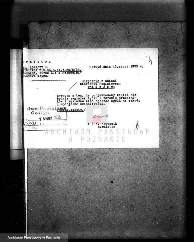 Obraz 8 z jednostki "Tartak parowy W. Nawrockiego w Gostyniu nr woj. kotła 3119"