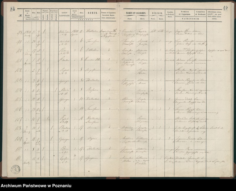 Obraz 11 z jednostki "Księga urodzeń"