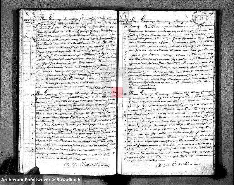 image.from.unit.number "Akta urodzonych gminy wieysieyskiey, powiatu seyneńskiego w departamencie łomżyńskim od 1-go stycznia 1816 roku"