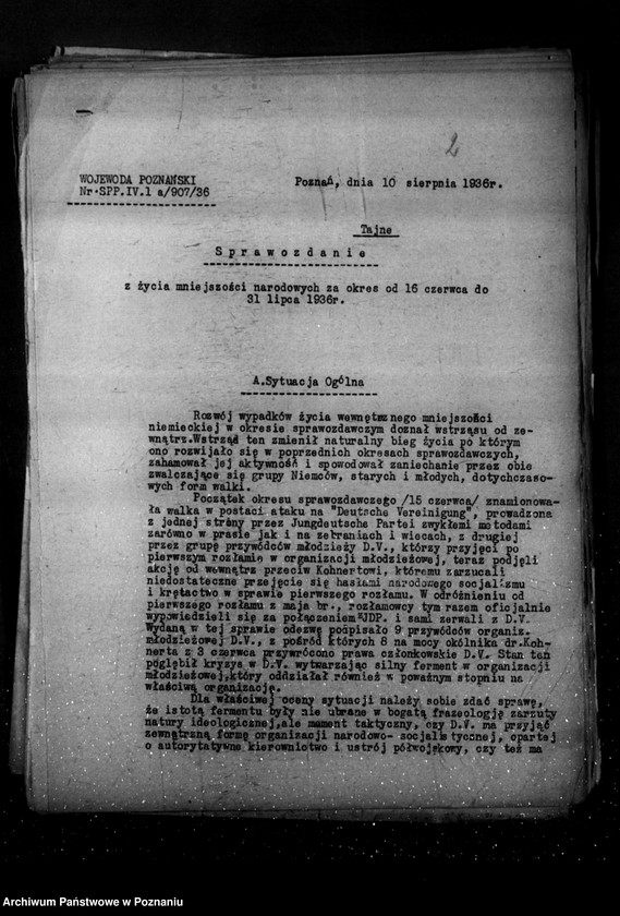 Obraz 6 z jednostki "Sprawozdania z życia mniejszości narodowych za okres od 16 czerwca do 15 grudnia 1936 r."