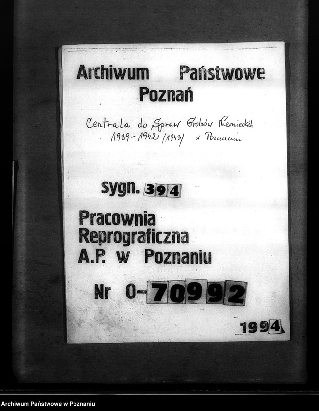 Obraz 18 z jednostki "Kreis Obornik (Oborniki). Wykazy miejscowych Niemców, którzy zginęli w 1939 roku"