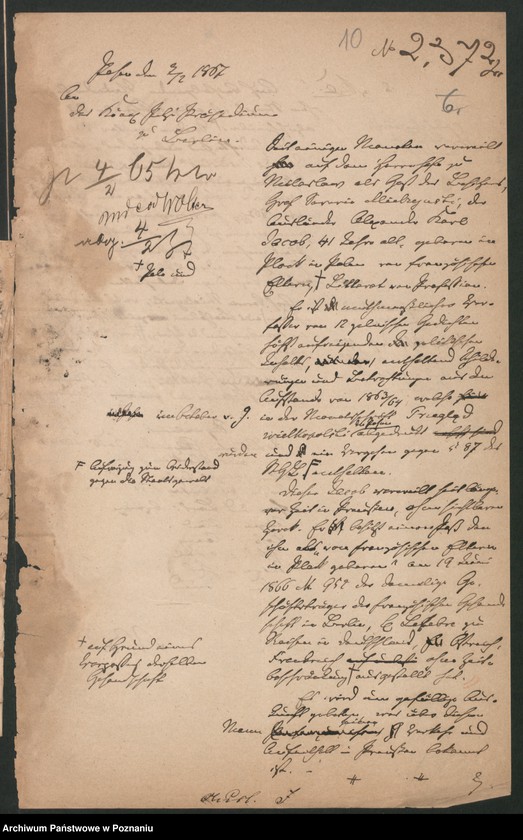 Obraz 13 z jednostki "A. betr. Karl Jacob, Literat aus Płock"