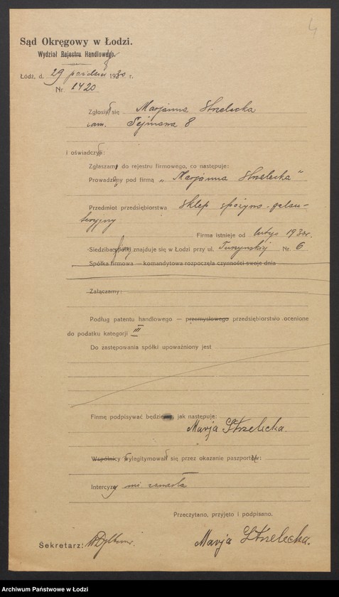 Obraz 6 z jednostki "Marjanna Strzelecka- sklep spożywczo-galanteryjny"