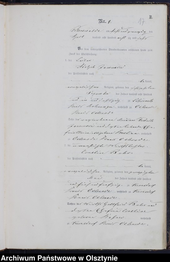 image.from.unit.number "Heiraths-Haupt-Register Nr 1 - 42"