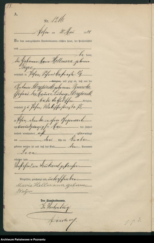 image.from.unit.number "Księga miejscowa urodzeń tom III [Rejestr główny urodzeń]"