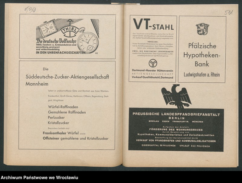 Obraz 8 z kolekcji "Reklamy znanych marek w roczniku „Unsere Saar” z 1935 roku111"
