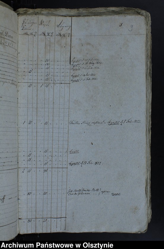 image.from.unit.number "Jahr Rechnung aller Einnahme und Ausgabe der Jäskendorffschen Kirche"