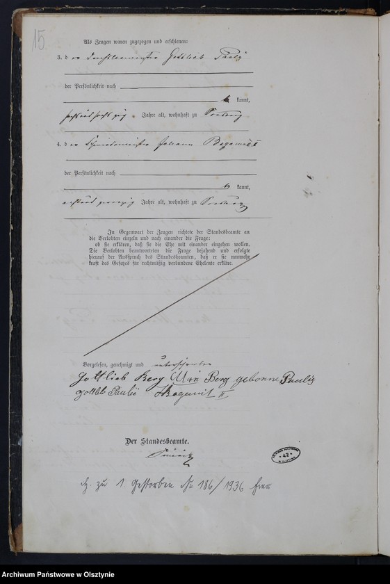 image.from.unit.number "Heiraths-Haupt-Register Nr 1 - 19"