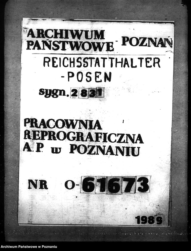 Obraz 1 z jednostki "Verwaltungsangelegenheiten der Reichsbauämter"