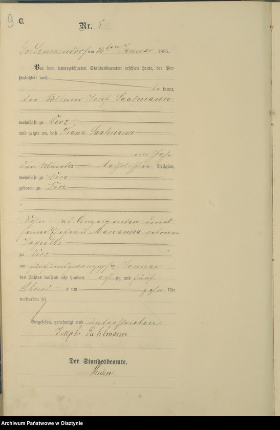 image.from.unit.number "Sterbe-haupt-Register Nr 1 - 101"