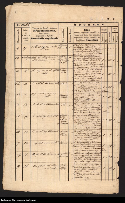 Obraz 7 z jednostki "[Księga małżeństw]"