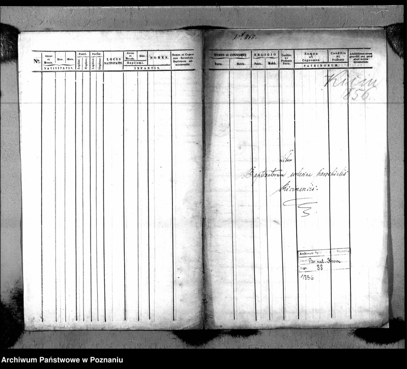 Obraz 2 z jednostki "Liber baptisatorum"