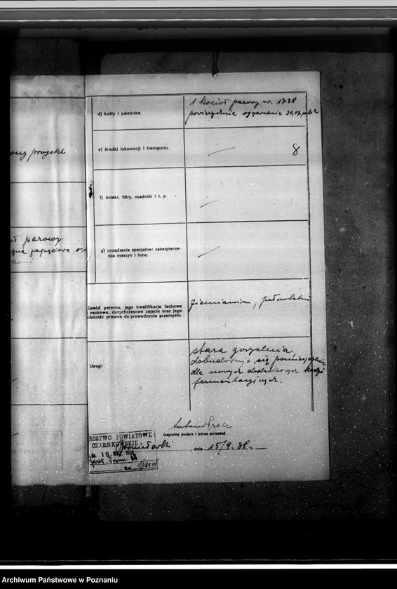 Obraz 12 z jednostki "Gorzelnia A. Prella w Bronisławkach pow. czarnkowski plan budowlany"
